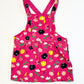 Floral corduroy pinafore - Size 2