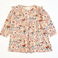 Jersey bunny and rainbows dress - Size 2