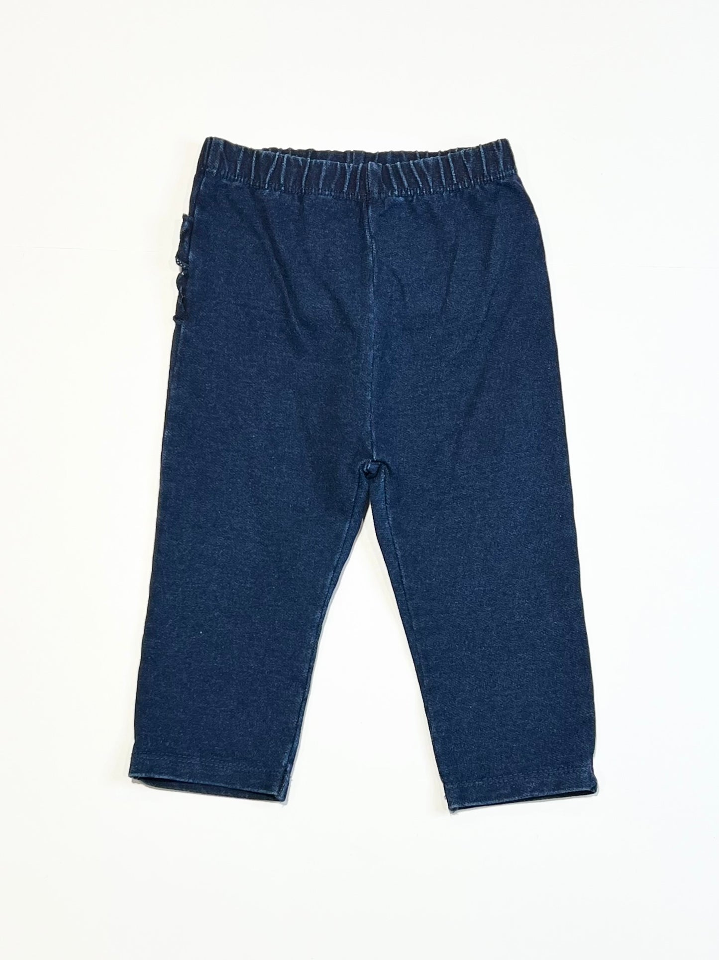 Navy ruffle pants - Size 00