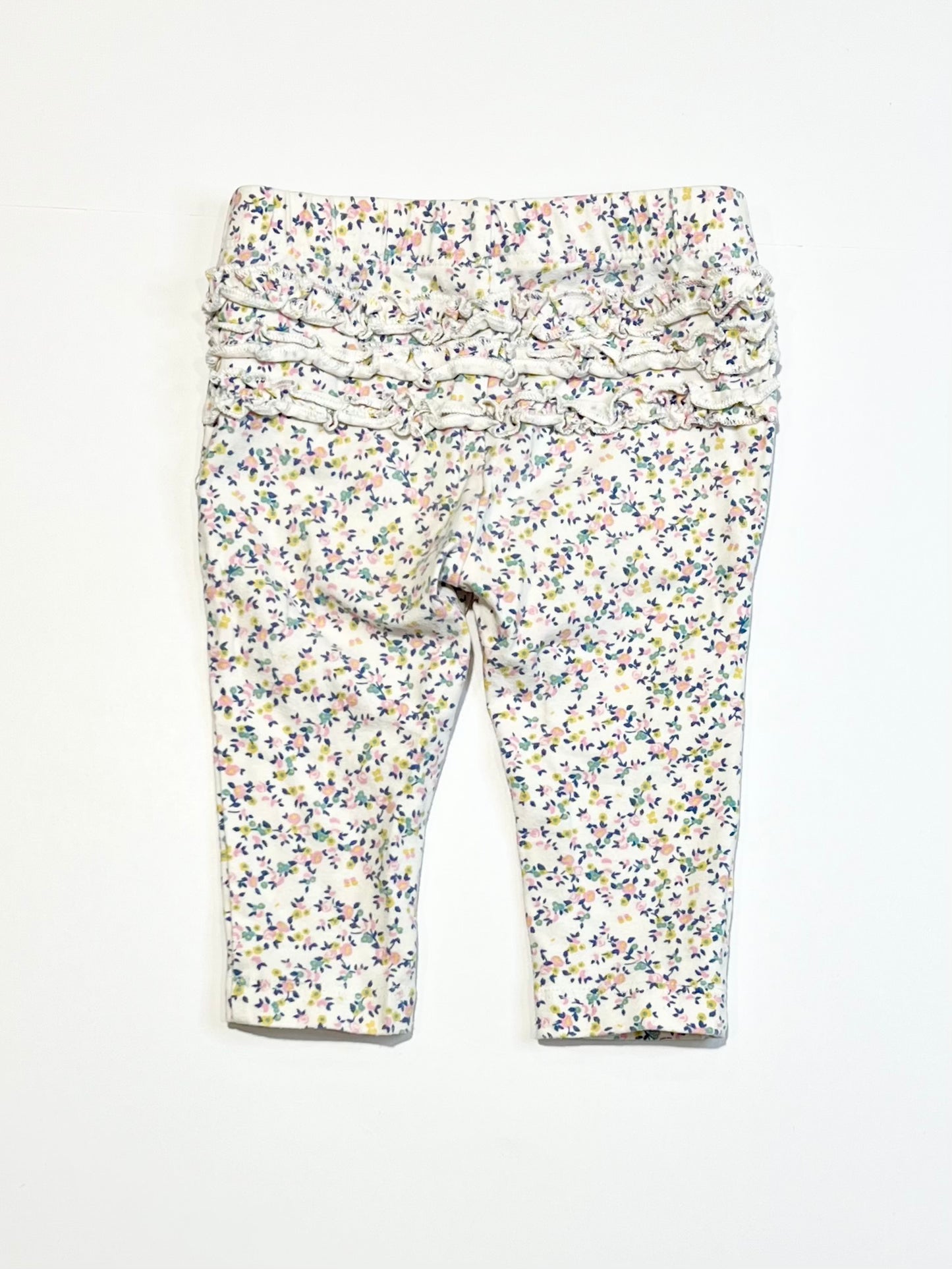 Floral ruffle leggings - Size 00