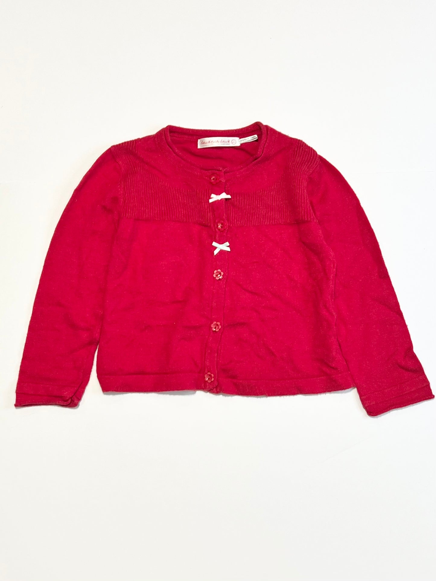 Red cardigan - Size 2