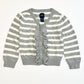 Striped ruffle cardigan - Size 2