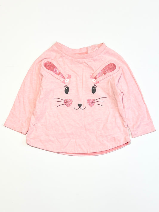 Pink bunny top - Size 00