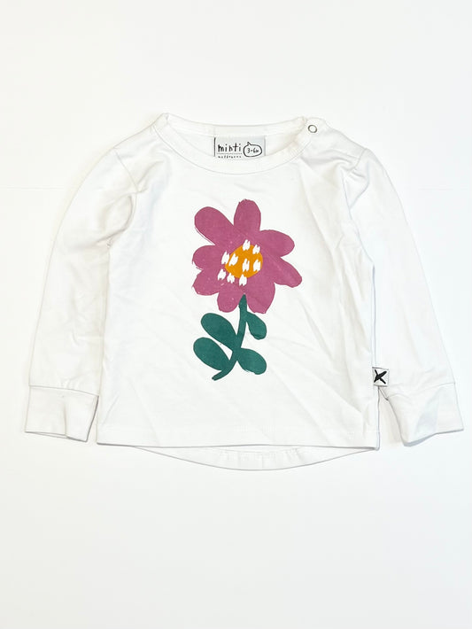 White flower top - Size 00