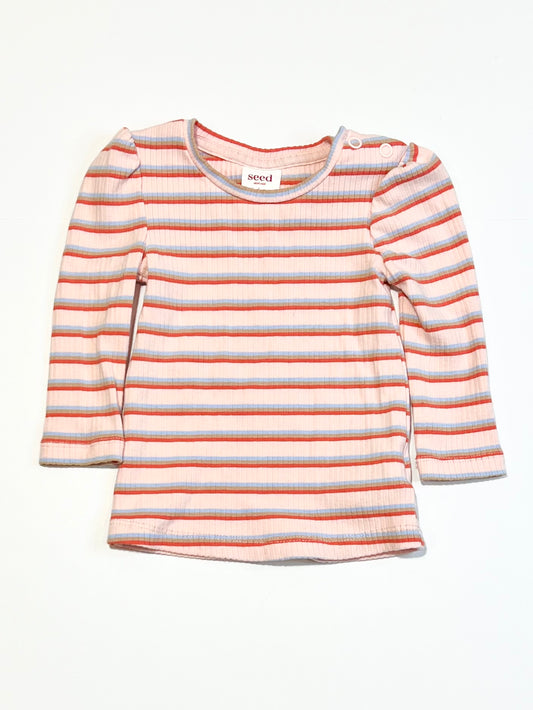 Striped ribbed top - Size 00
