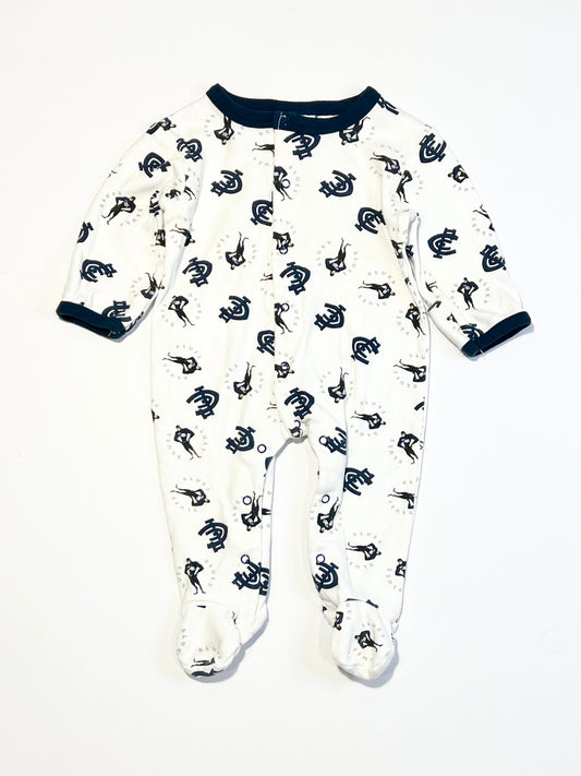Carlton Blues onesie - Size 00