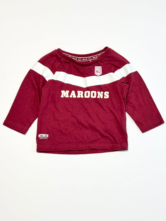 QLD Maroons top - Size 0