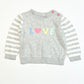 Grey love jumper - Size 00