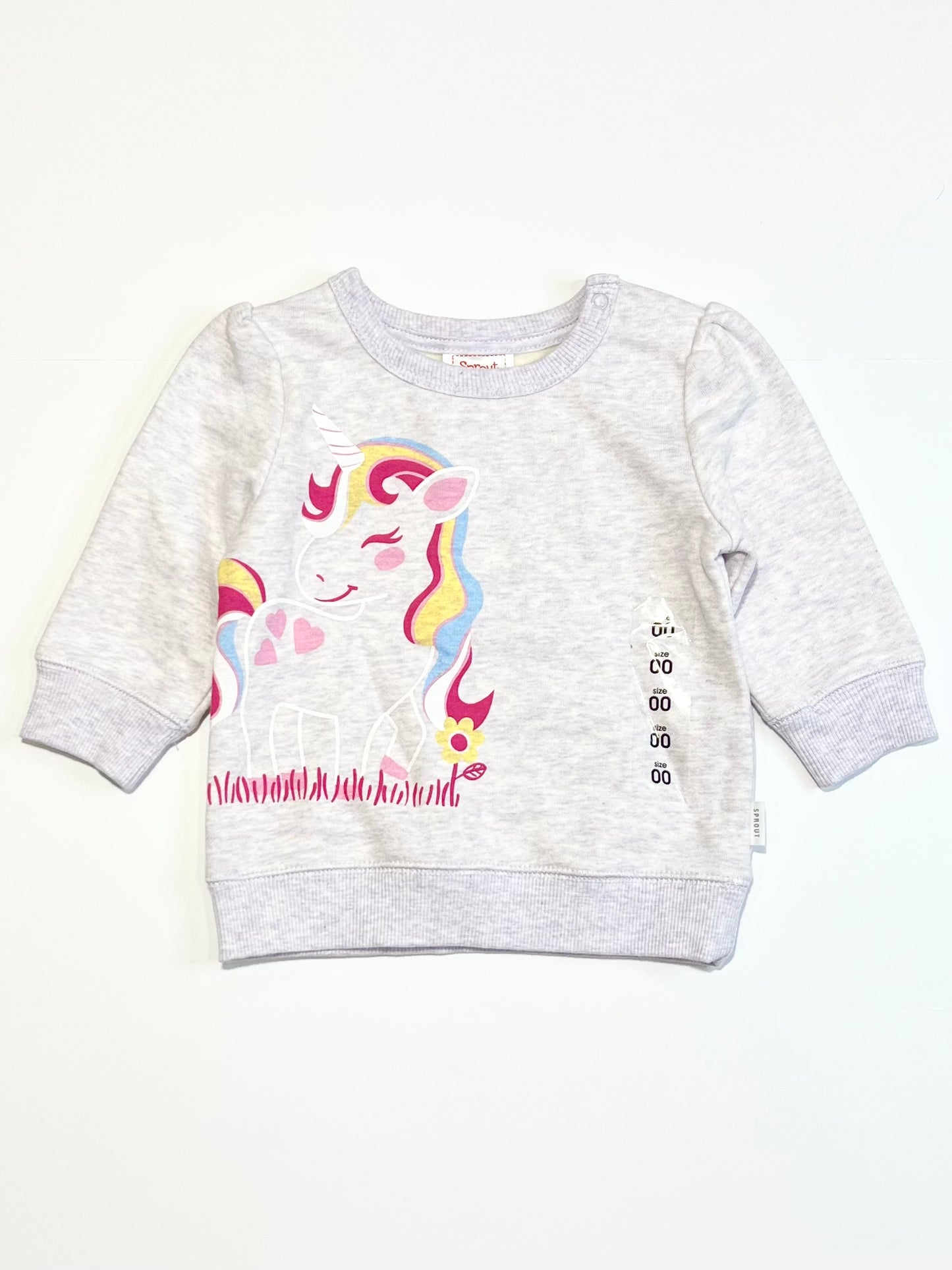 Unicorn sweater brand new - Size 00