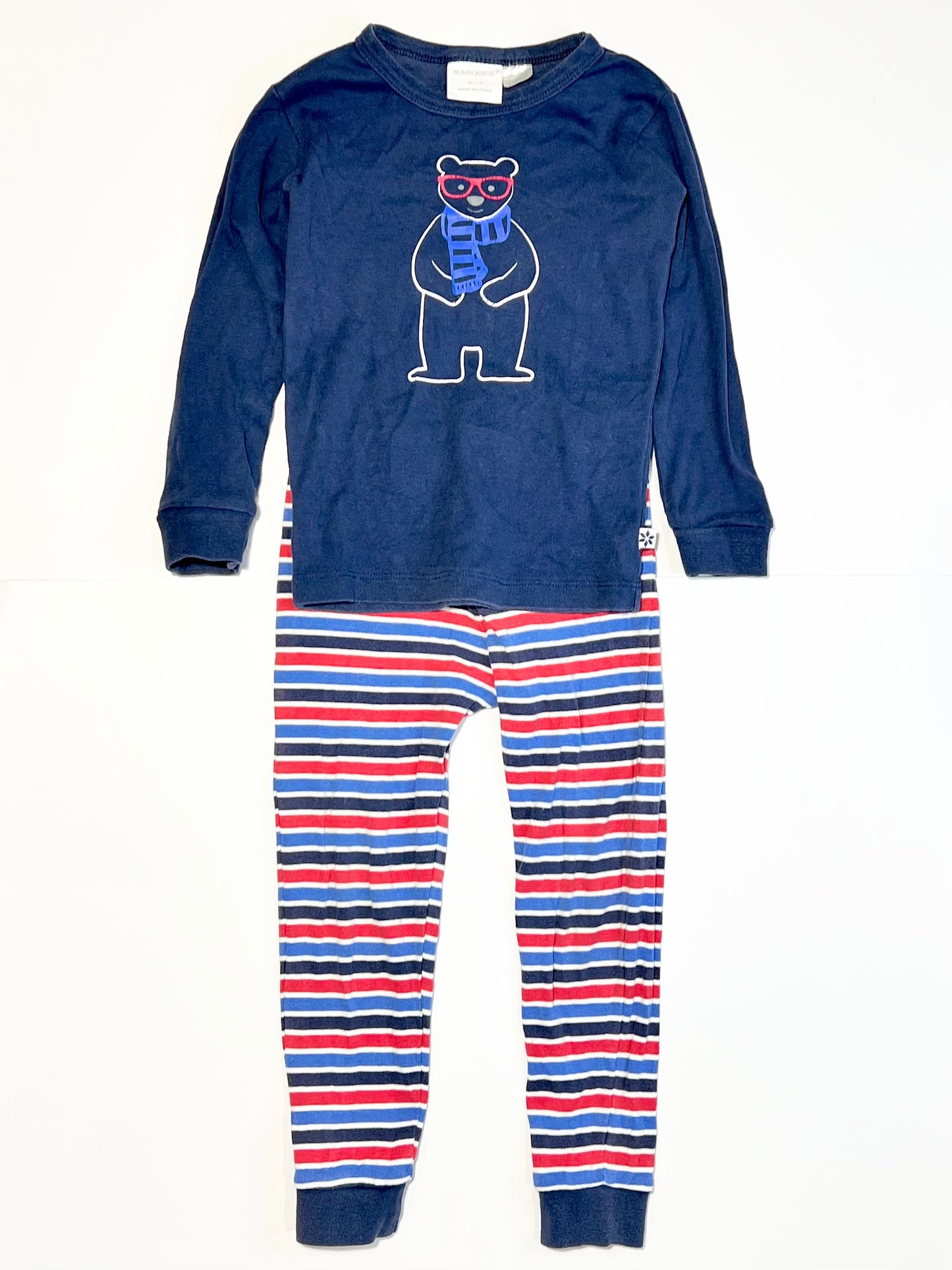 Ribbed bear pyjamas - Size 3
