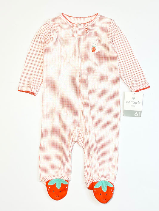 Spotty strawberry onesie brand new - Size 00