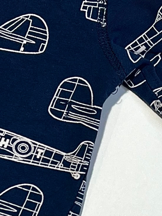 Jersey planes pyjamas - Size 3-4