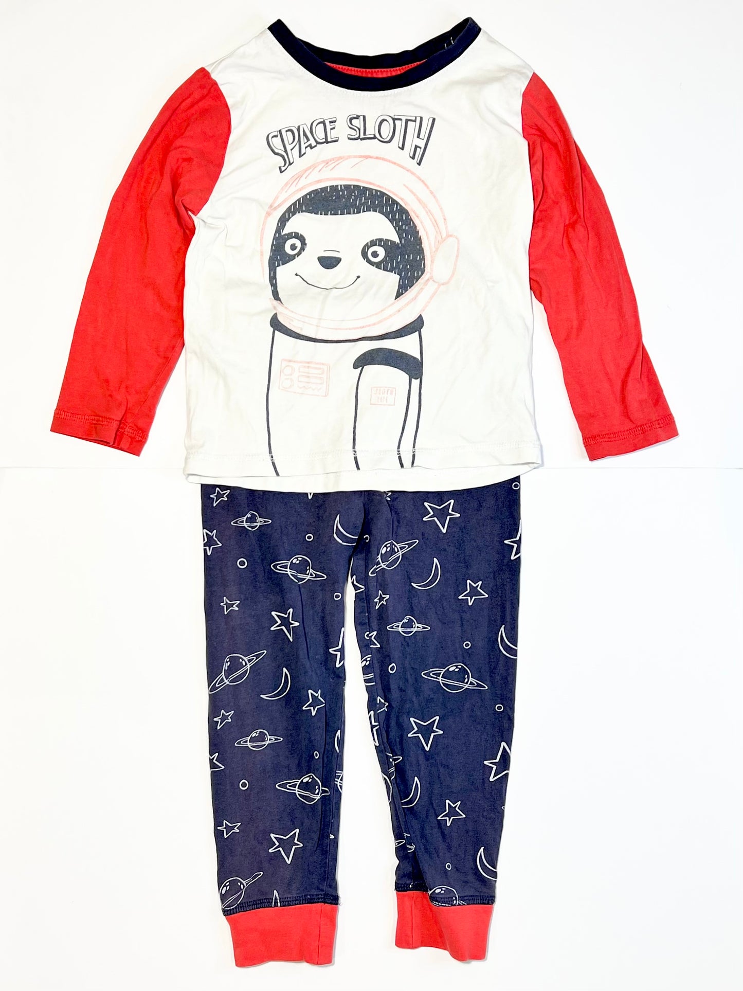 Space sloth pyjamas - Size 3