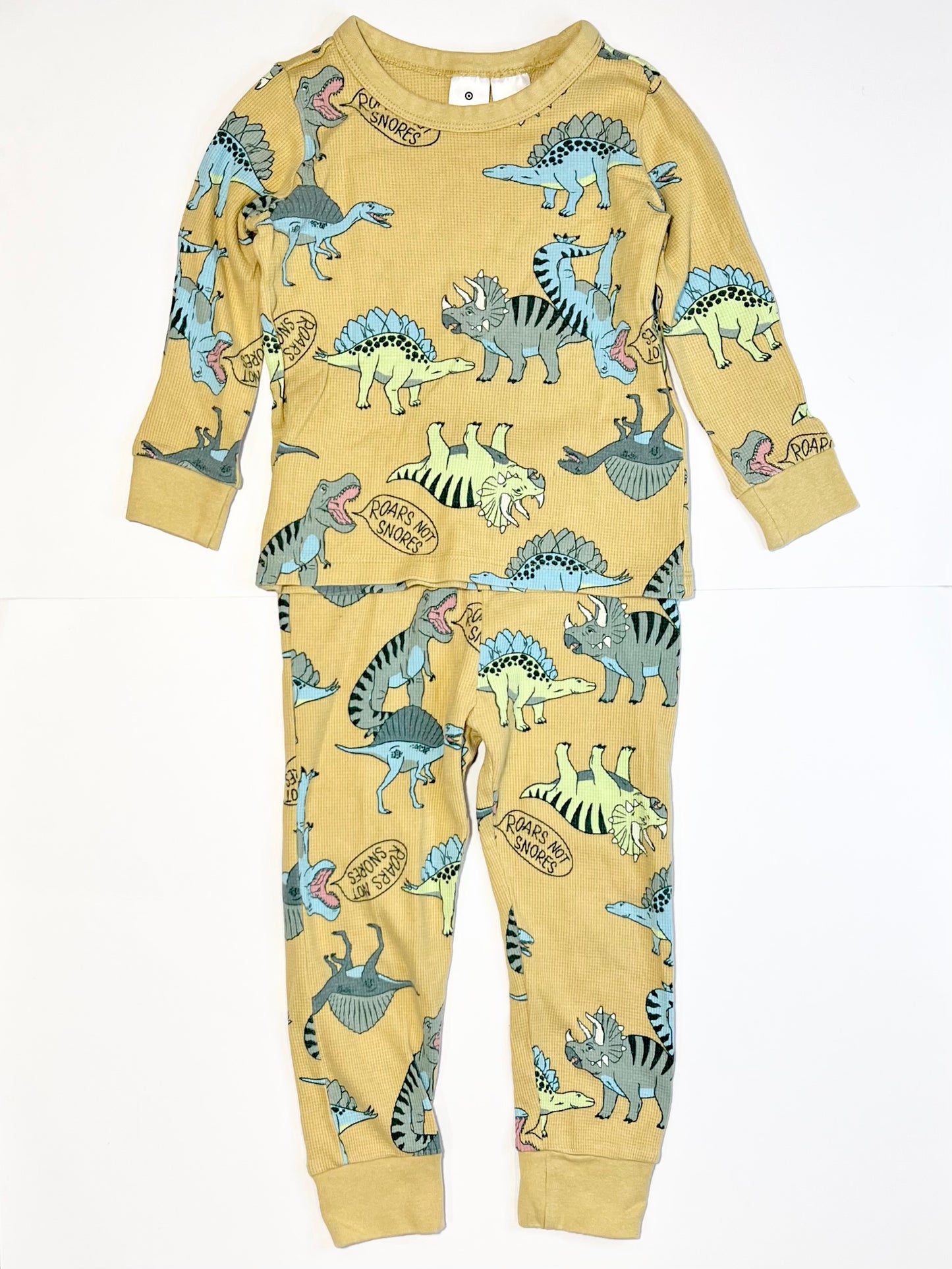 Waffle dino pyjamas - Size 3