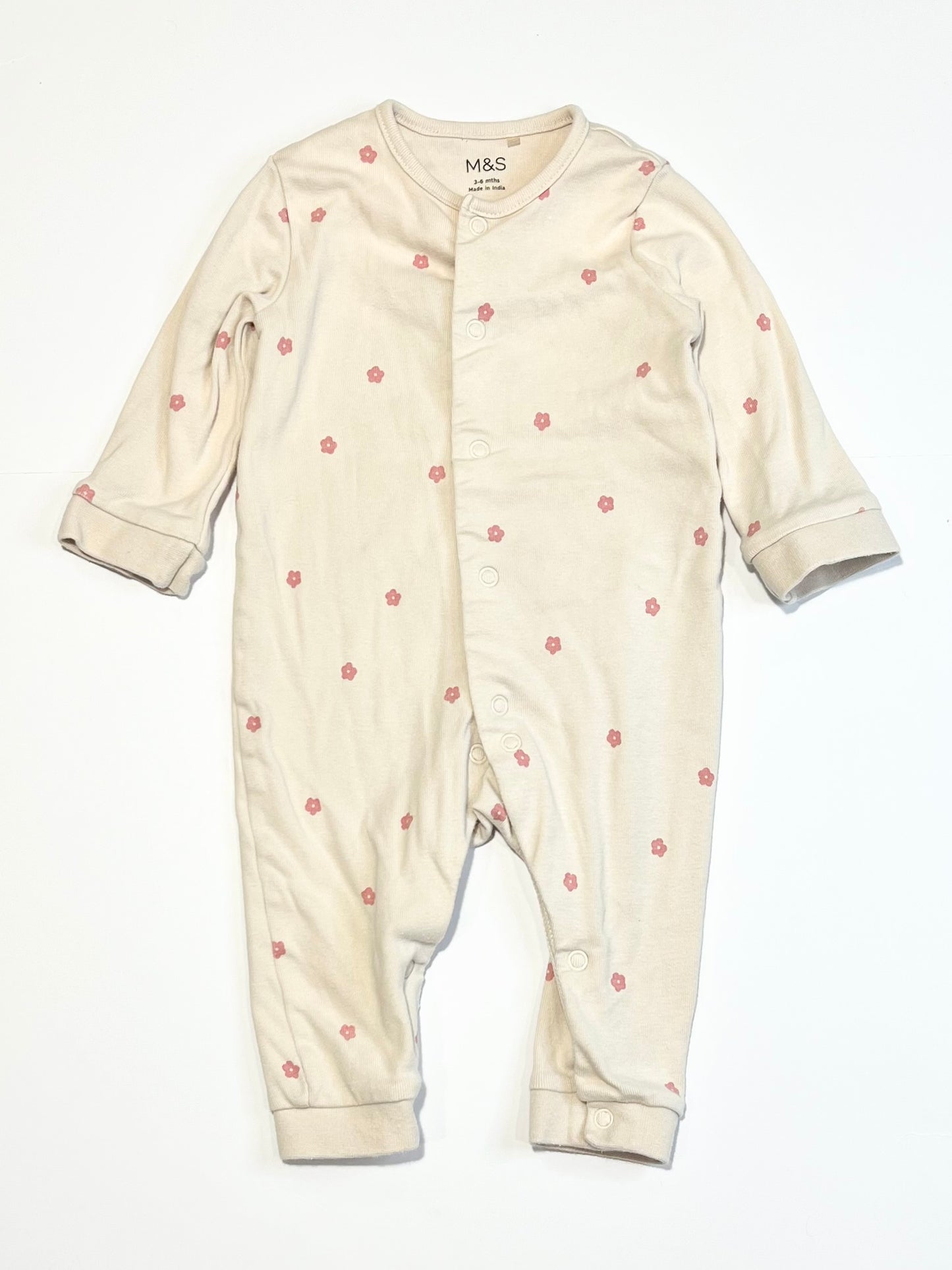 Floral ribbed onesie - Size 00