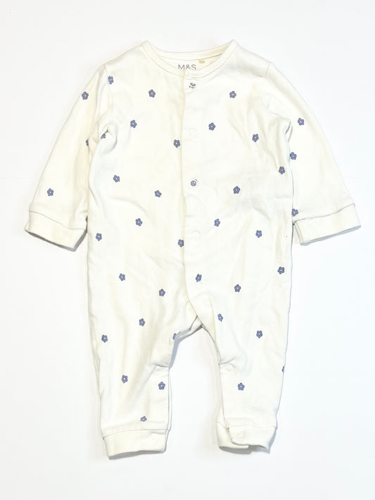 Floral ribbed onesie - Size 00