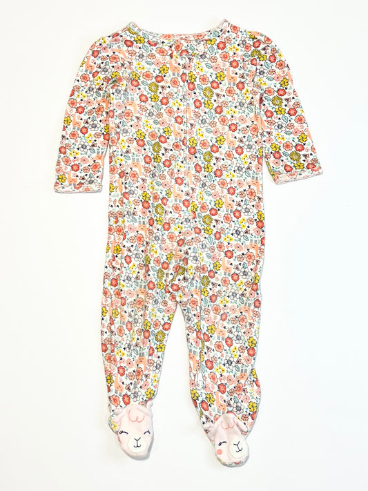 Floral zip onesie - Size 00
