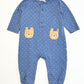 Blue spotty onesie - Size 00