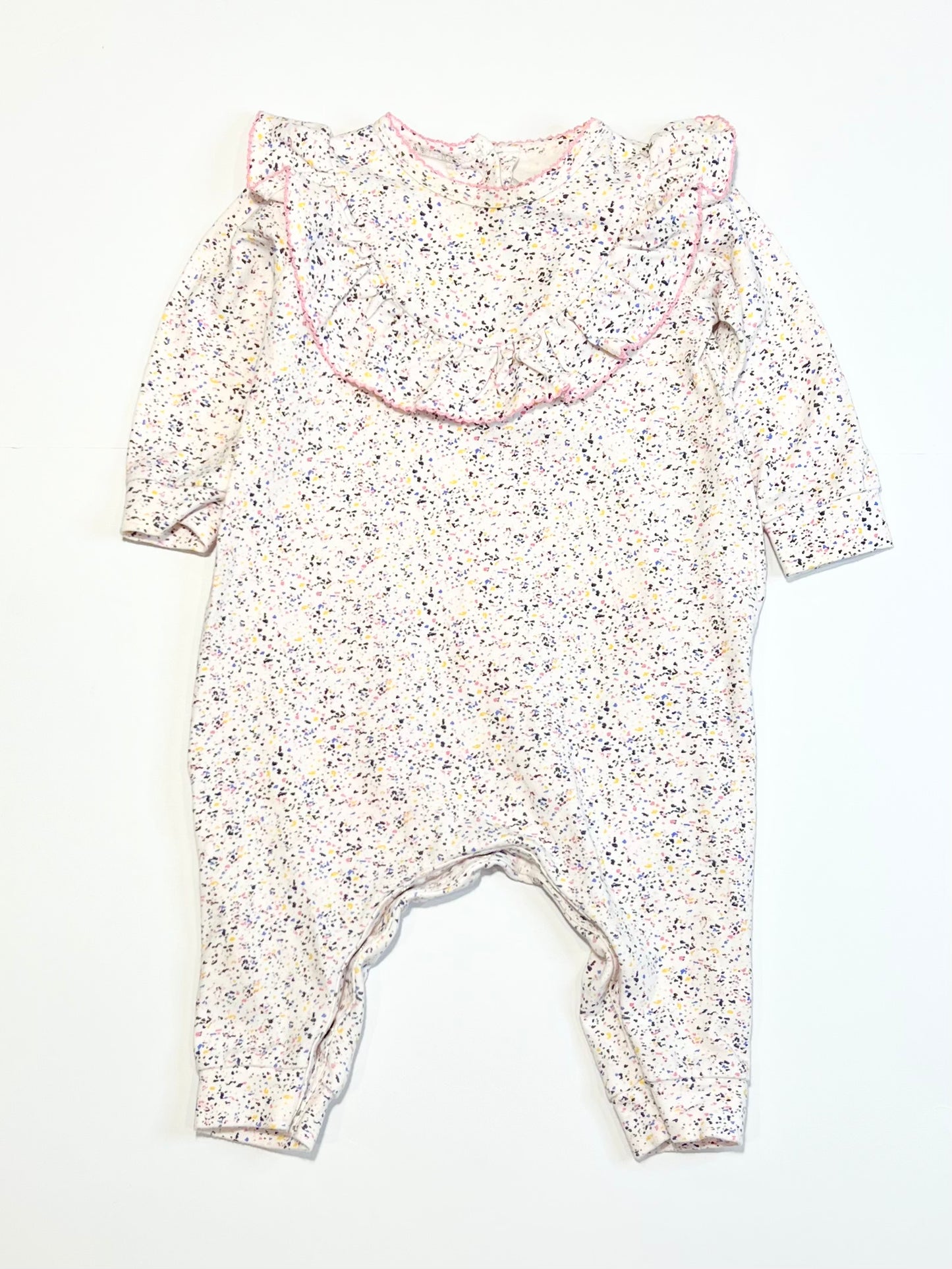 Speckled ruffle onesie - Size 00
