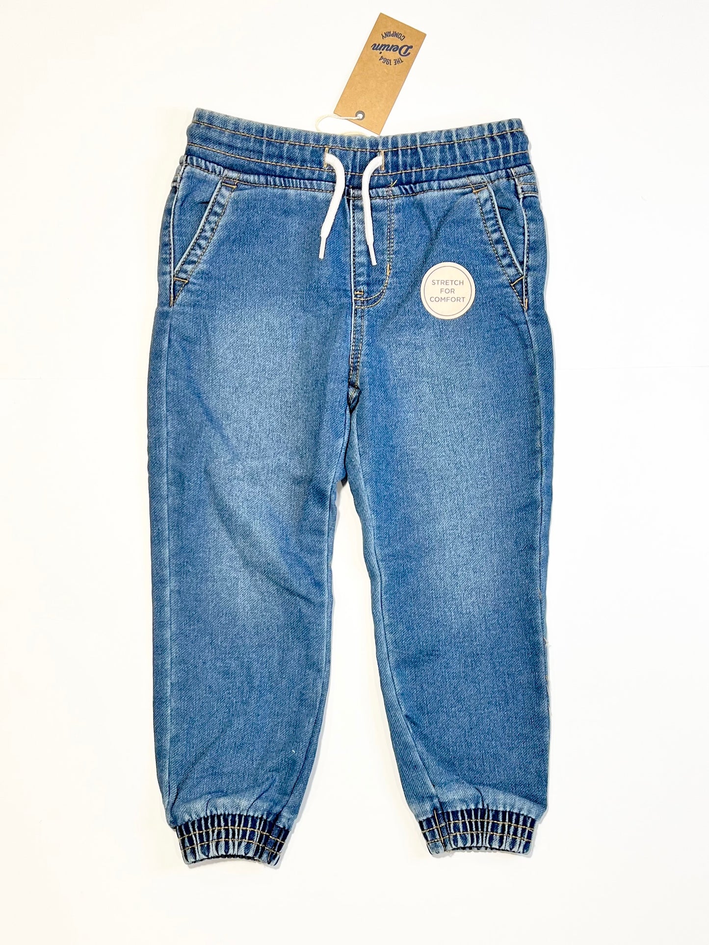 Pull-on denim joggers brand new - Size 3