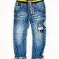 Pull-on denim jeans - Size 3-4