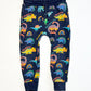Dinos and rainbows trackies - Size 3-4