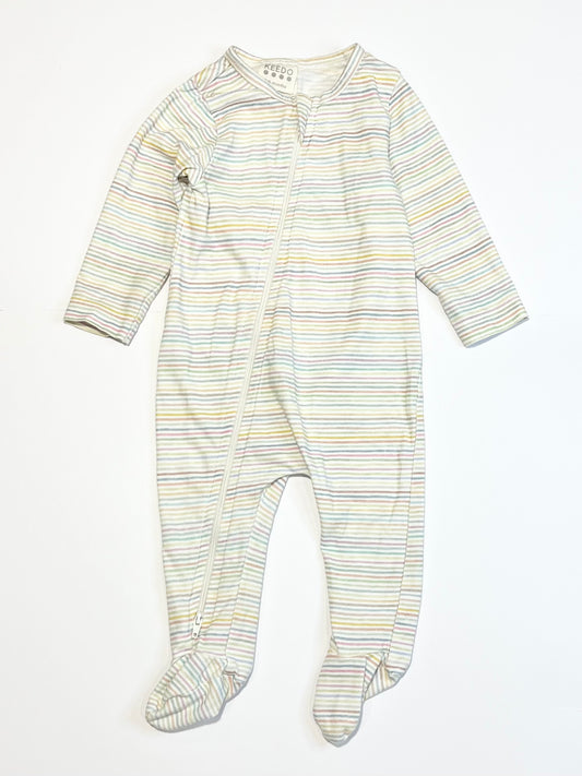 Striped zip onesie - Size 00