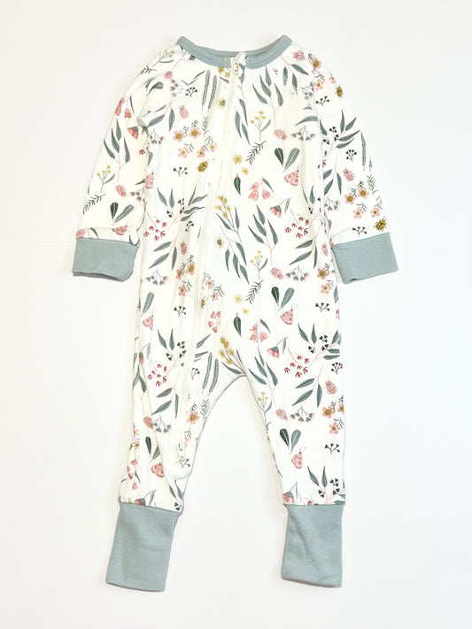 Native print zip onesie - Size 00