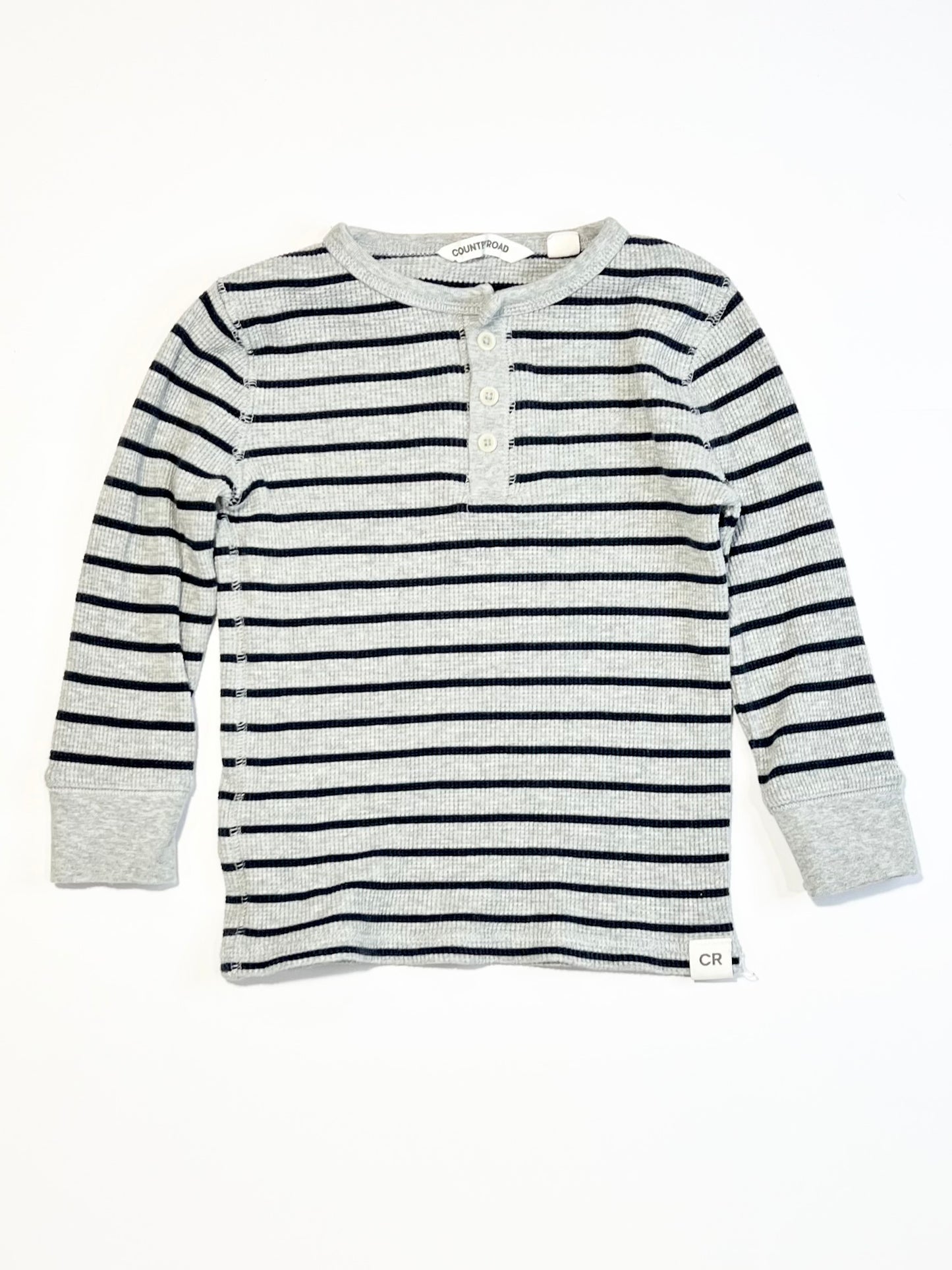 Striped waffle top - Size 3