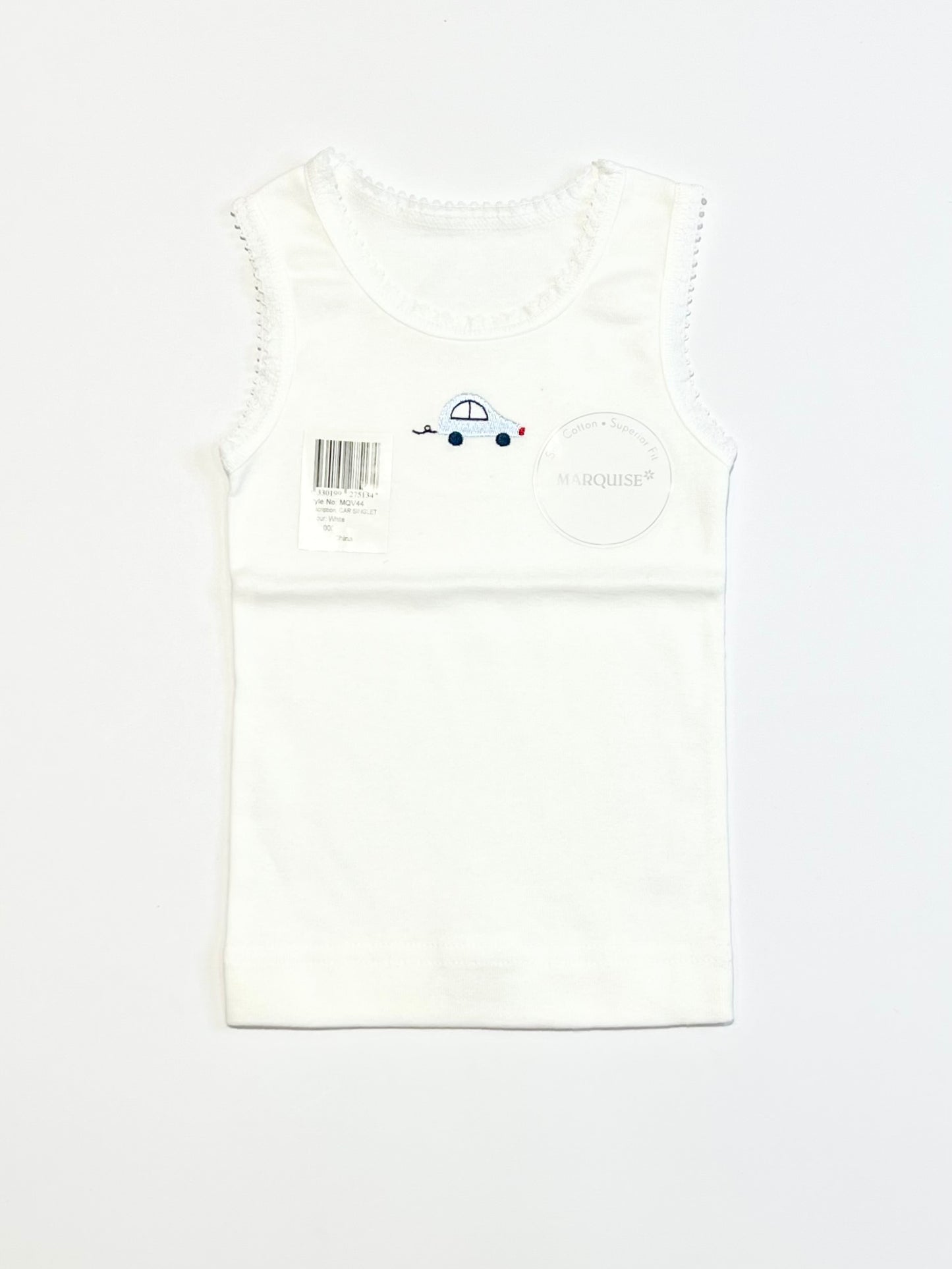 Blue car singlet brand new - Size 000