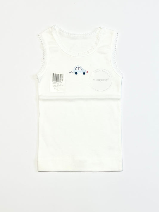 Blue car singlet brand new - Size 000