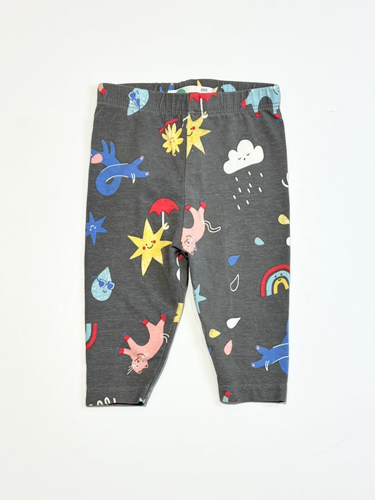 Raining cats and dogs leggings - Size 000