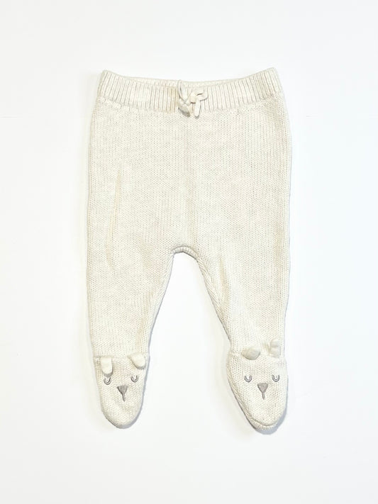 Footed knit pants - Size 000