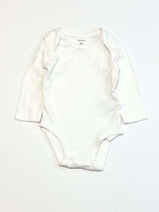 Ribbed white bodysuit - Size 000