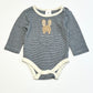 Striped bunny bodysuit - Size 000