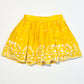 Yellow embroidered skirt - Size 3