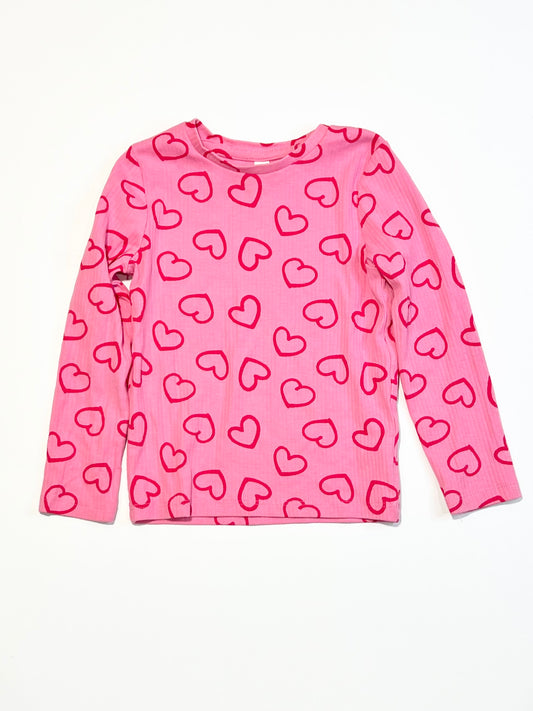 Ribbed hearts top - Size 3