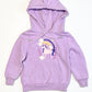 Purple unicorn hoodie - Size 3