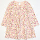 Flowers and bunnies jersey dress - Size 3