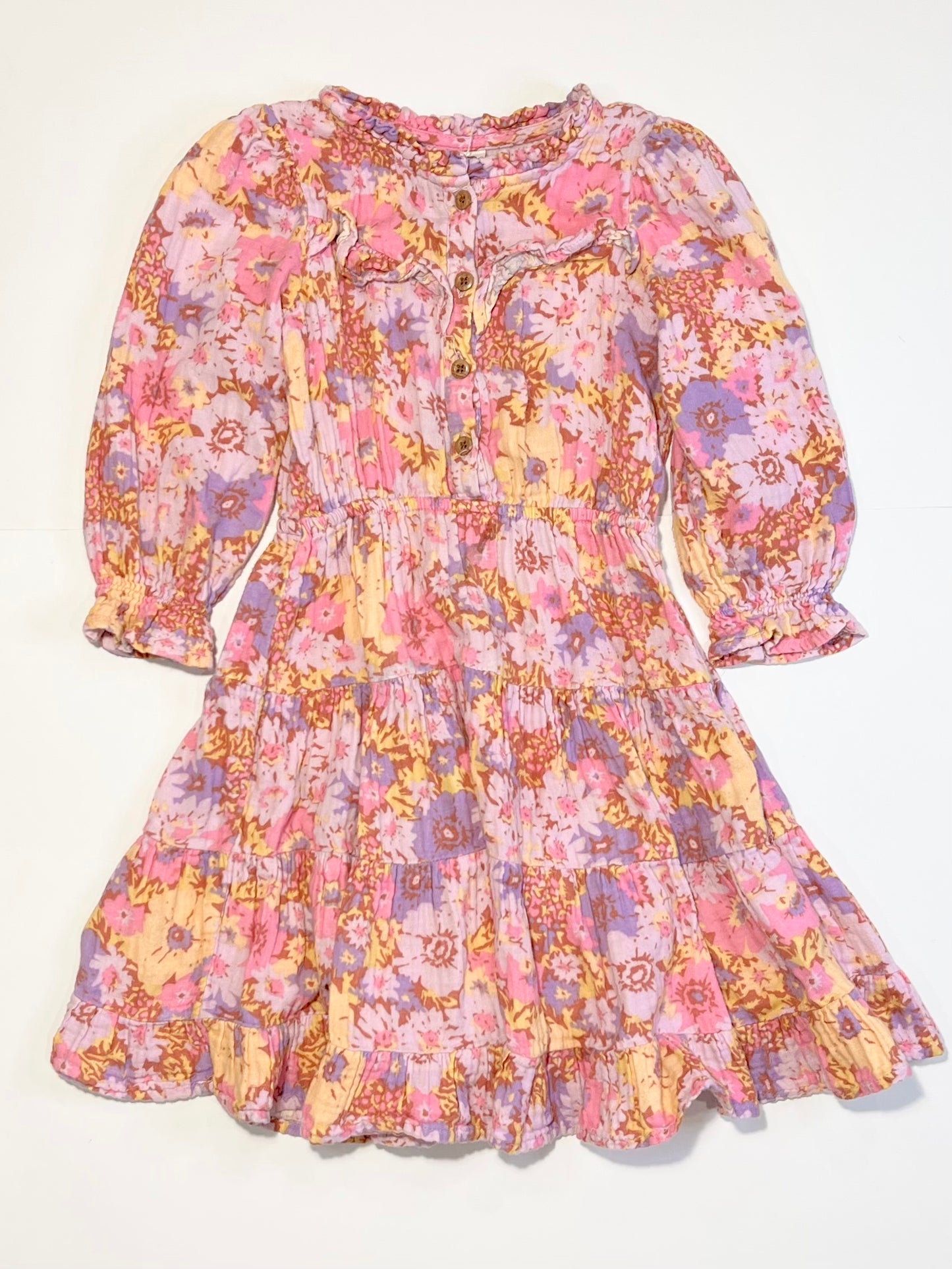 Floral muslin dress - Size 3