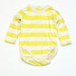 Striped speckled bodysuit - Size 1-2 months