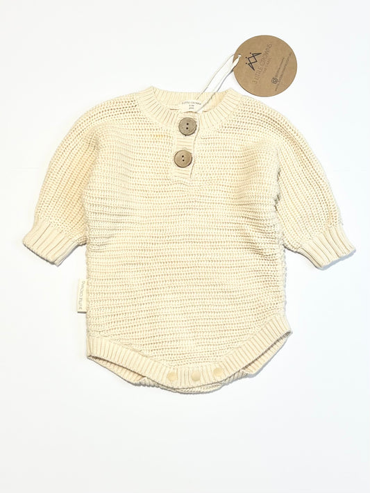 Cream knit bodysuit brand new - Size 000