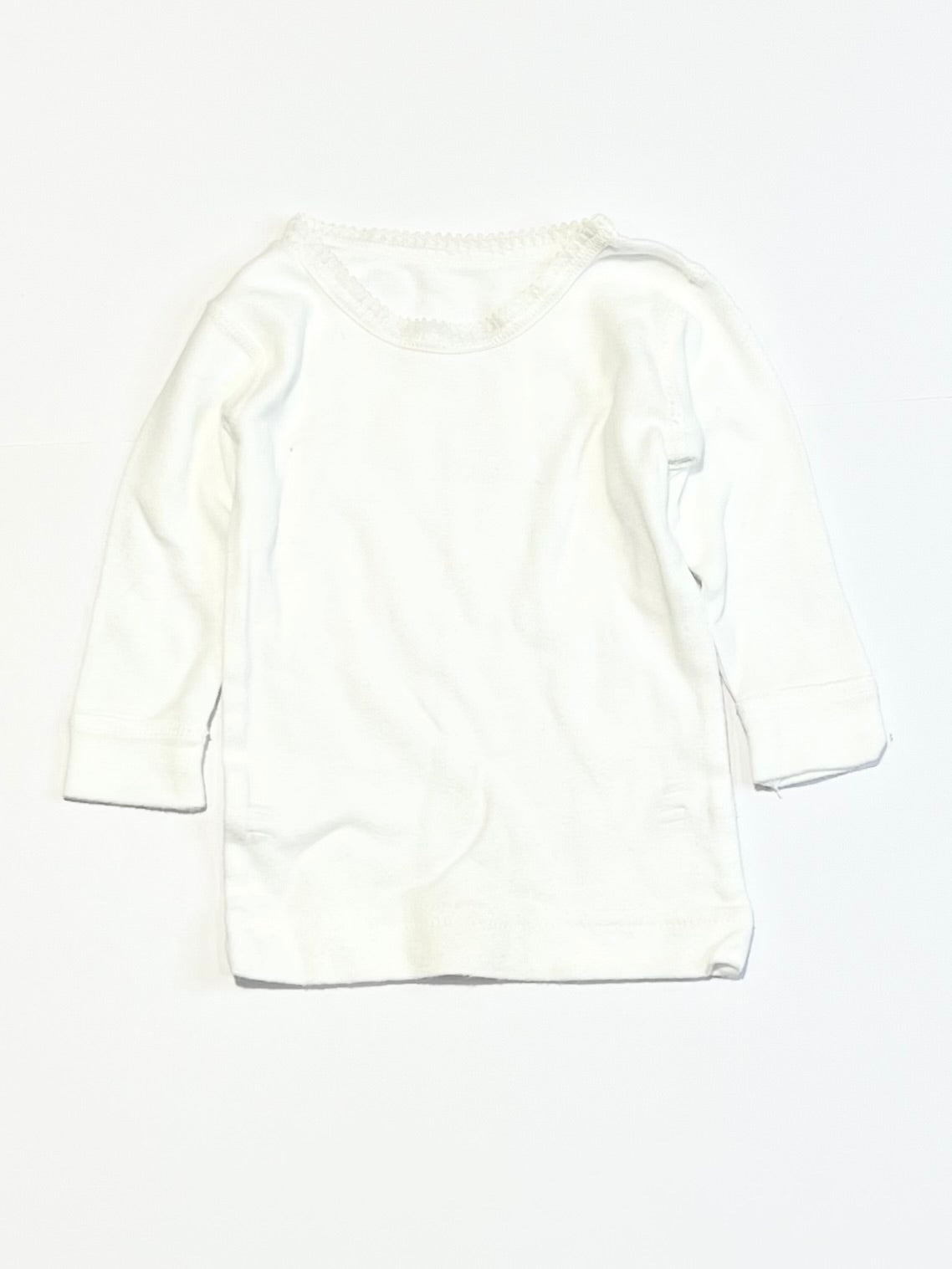 White lace trim top - Size 000