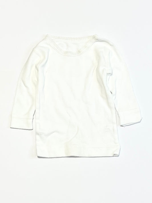 White lace trim top - Size 000