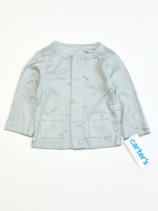 Ribbed snap button top brand new - Size 000