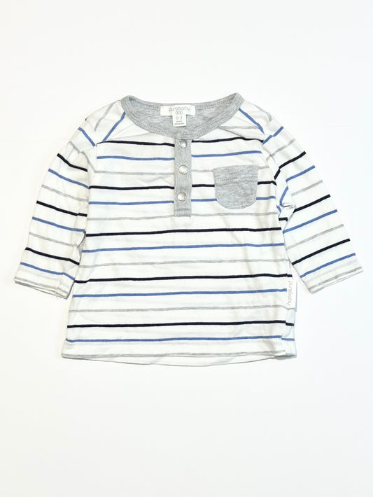 Striped henley top - Size 000