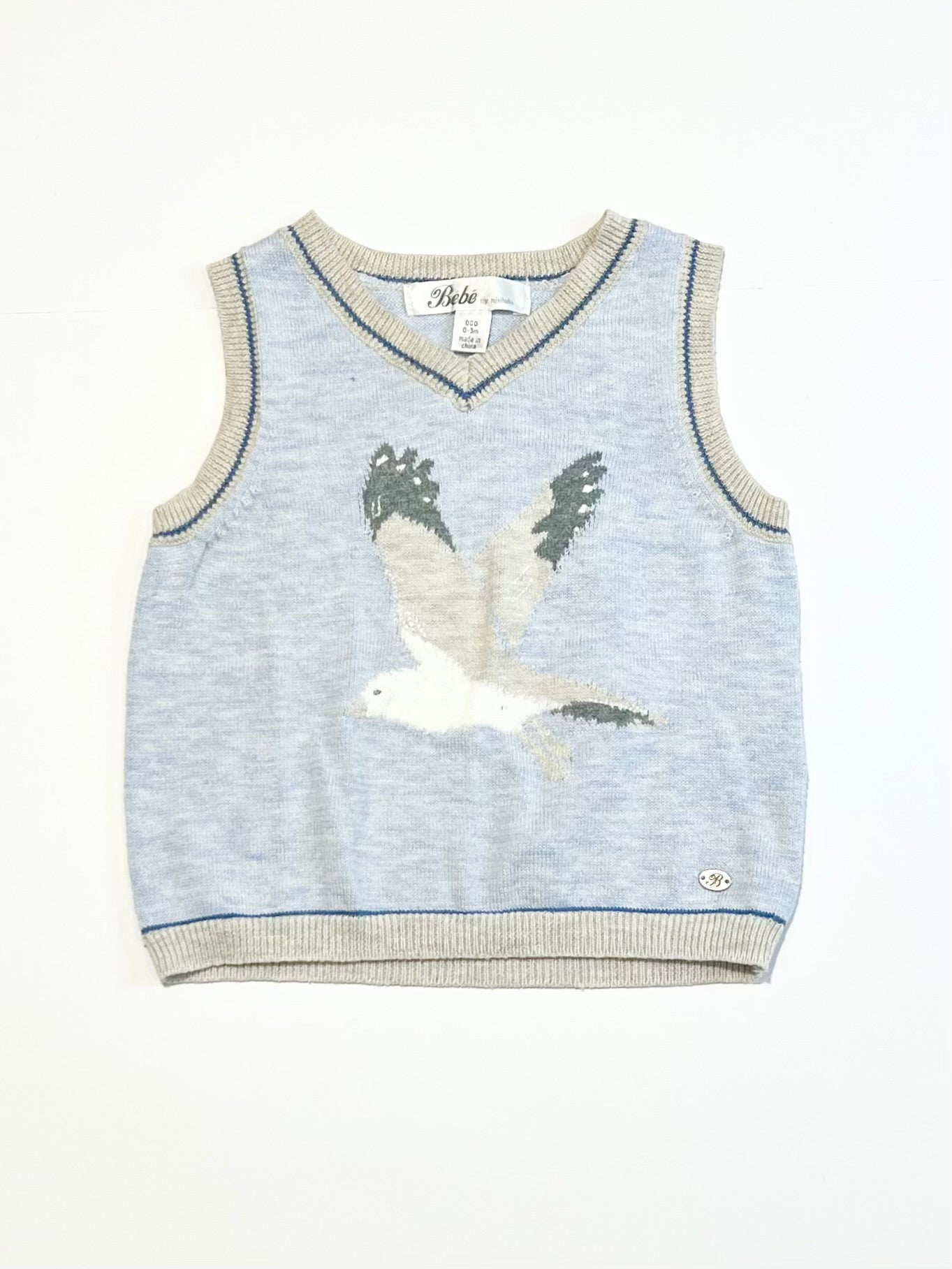 Seagull knit vest - Size 000