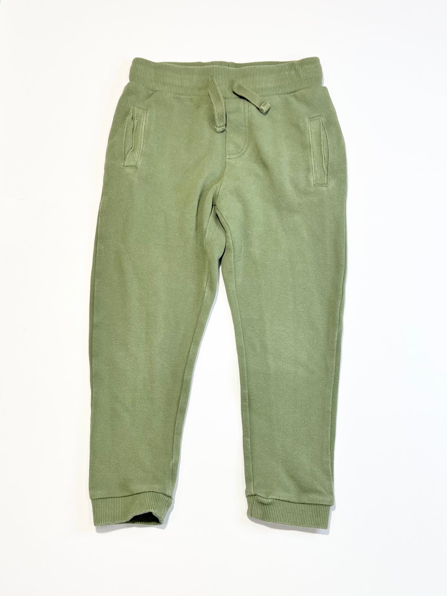 Green waffle trackies - Size 4