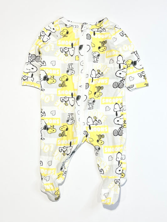 Snoopy zip onesie - Size 000