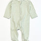 Gingham zip onesie - Size 000